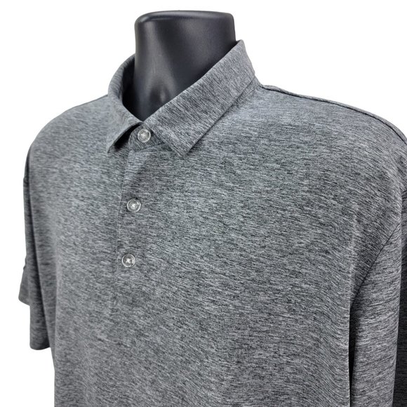 Callaway Golf Opti-Dri Men's Polo Shirt Size Large Gray Short Sleeve Performance - Picture 4 of 8